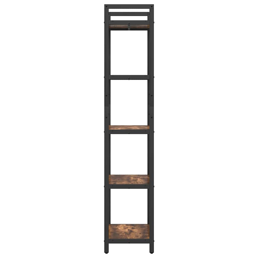 Bogreol Røget eg 56 x 34 x 171 cm Konstrueret træ