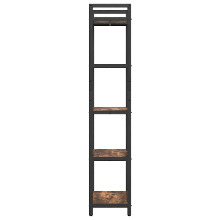 Bogreol Røget eg 56 x 34 x 171 cm Konstrueret træ