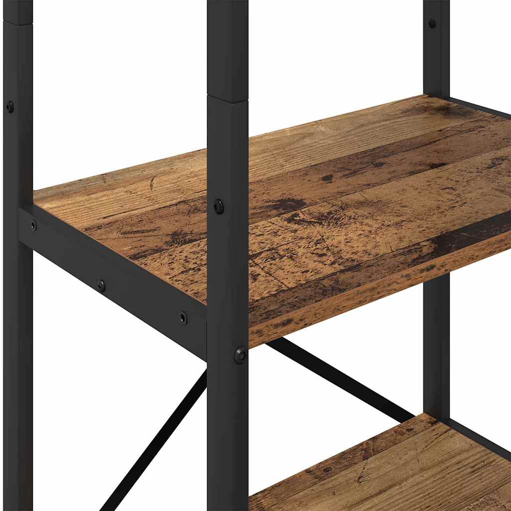 Bogreol Gammelt træ 56 x 34 x 171 cm Konstrueret træ