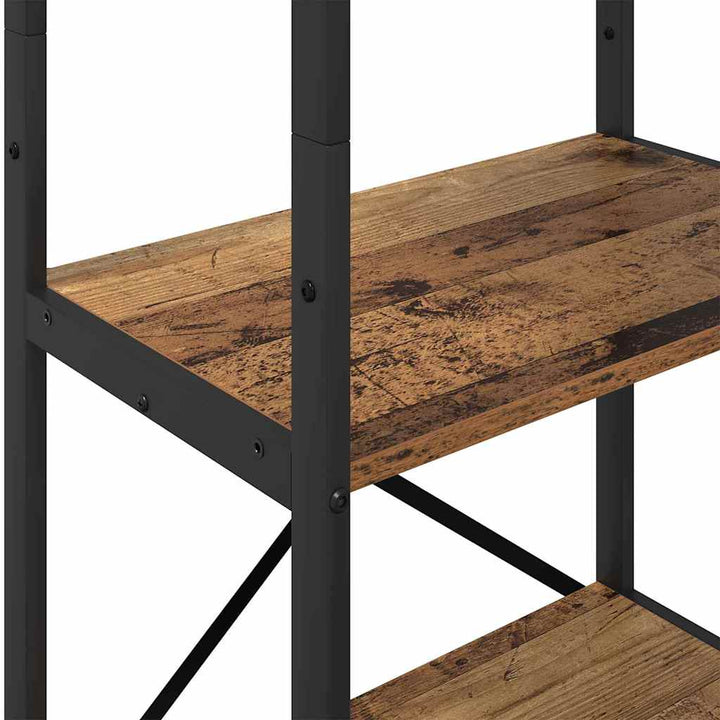 Bogreol Gammelt træ 56 x 34 x 171 cm Konstrueret træ