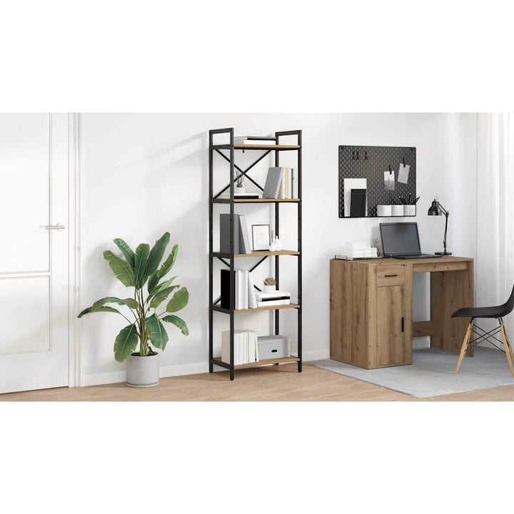 Bogreol Artisan Egetræ 56 x 34 x 171 cm Konstrueret træ