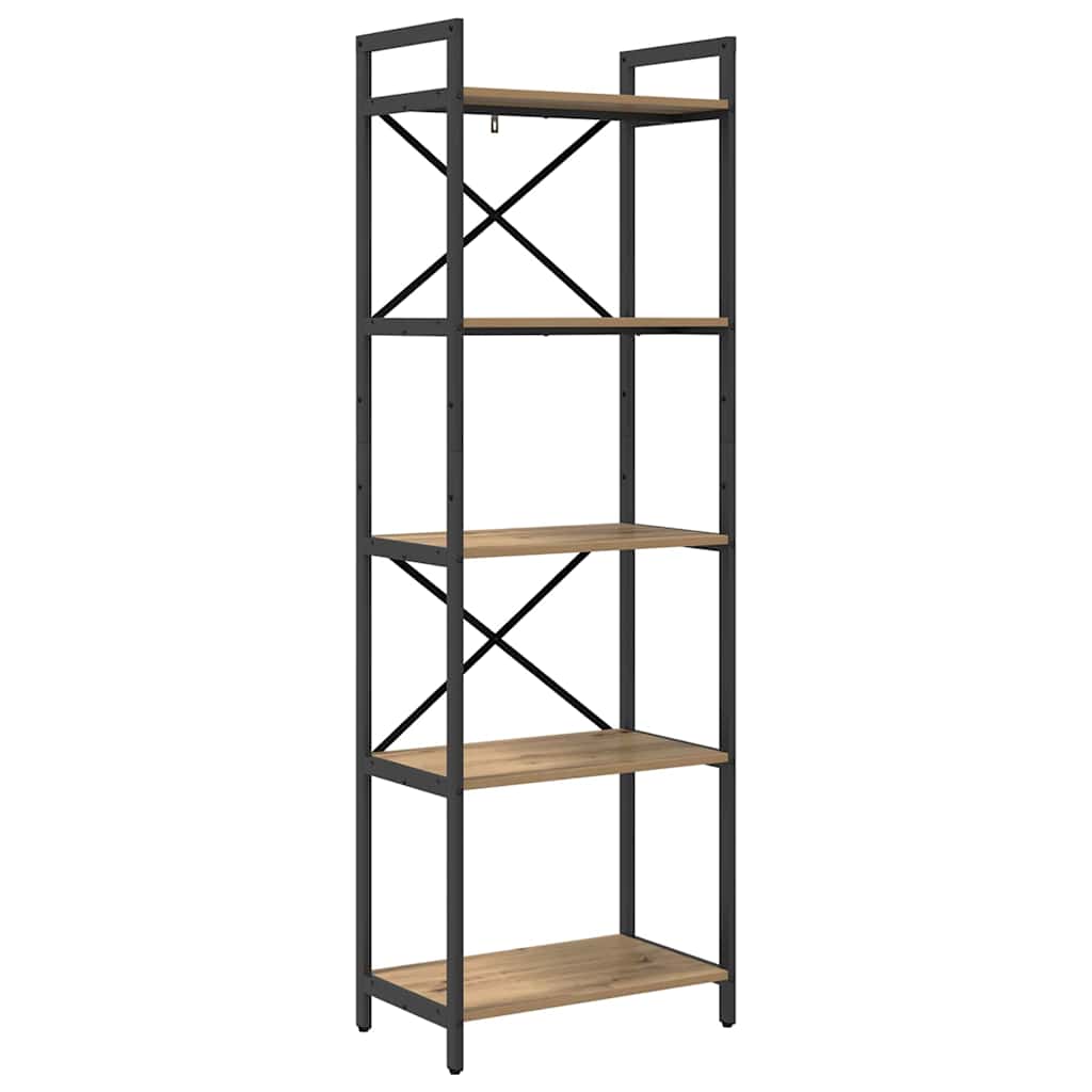 Bogreol Artisan Egetræ 56 x 34 x 171 cm Konstrueret træ