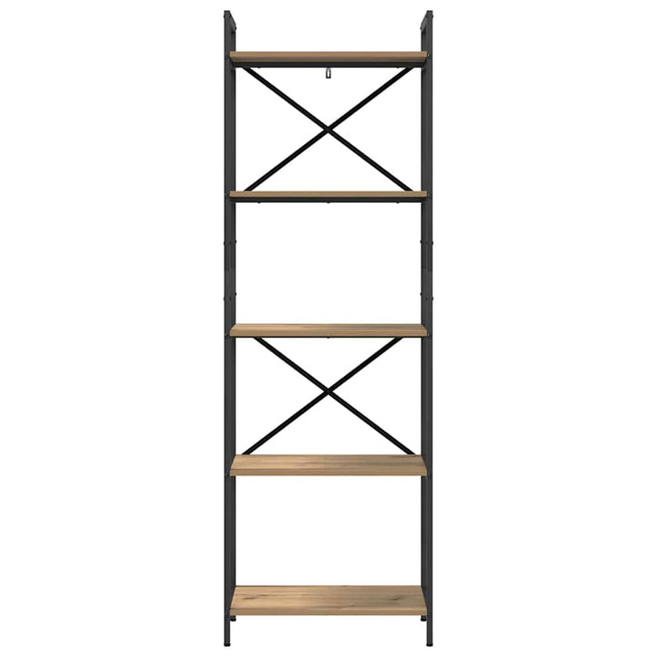 Bogreol Artisan Egetræ 56 x 34 x 171 cm Konstrueret træ