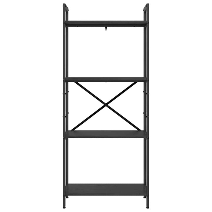 Bogreol Sort eg 56 x 34 x 133,5 cm Konstrueret træ