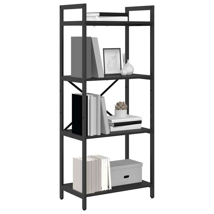 Bogreol Sort eg 56 x 34 x 133,5 cm Konstrueret træ