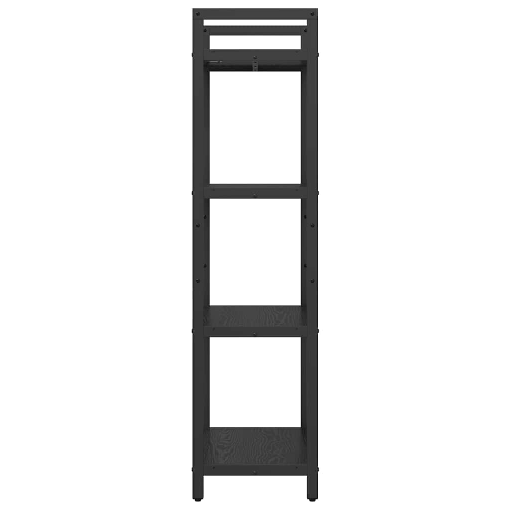 Bogreol Sort eg 56 x 34 x 133,5 cm Konstrueret træ