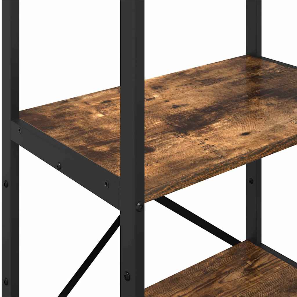 Bogreol Røget eg 56 x 34 x 133,5 cm Konstrueret træ