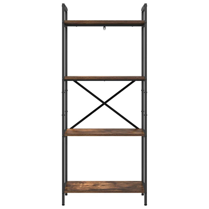 Bogreol Røget eg 56 x 34 x 133,5 cm Konstrueret træ