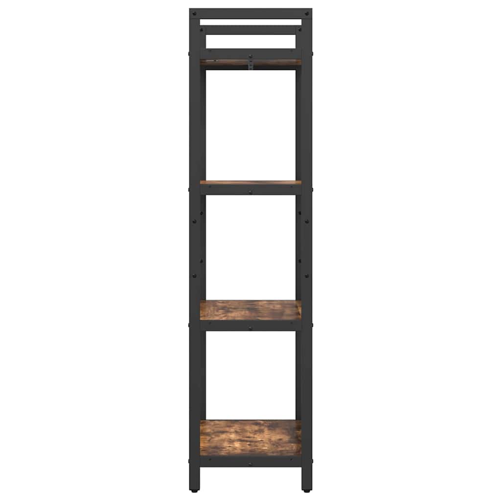 Bogreol Røget eg 56 x 34 x 133,5 cm Konstrueret træ