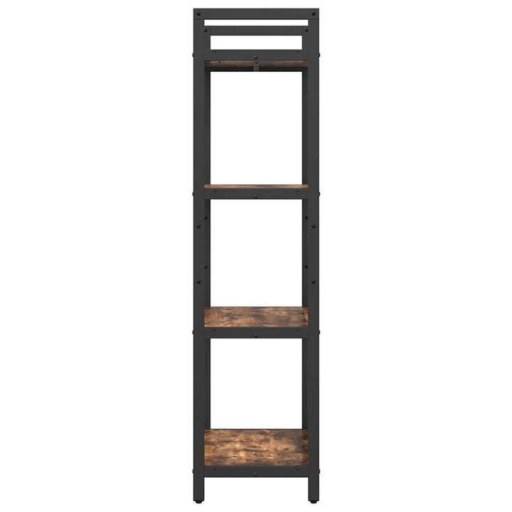 Bogreol Røget eg 56 x 34 x 133,5 cm Konstrueret træ
