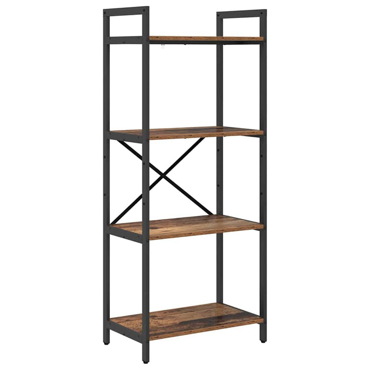 Bogreol Gammelt træ 56 x 34 x 133,5 cm Konstrueret træ