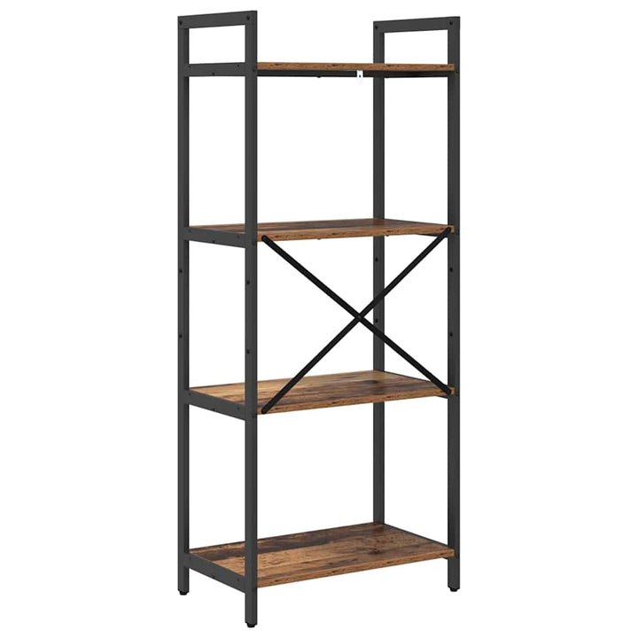 Bogreol Gammelt træ 56 x 34 x 133,5 cm Konstrueret træ