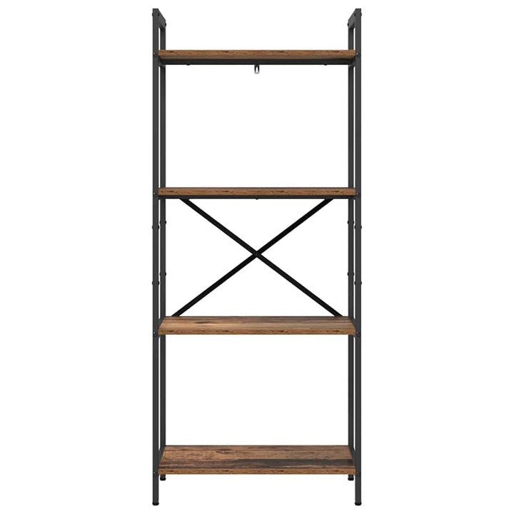 Bogreol Gammelt træ 56 x 34 x 133,5 cm Konstrueret træ