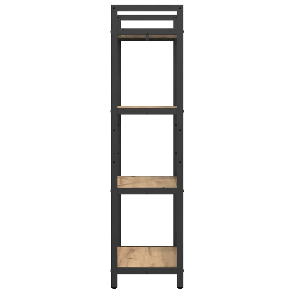 Bogreol Artisan Egetræ 56 x 34 x 133,5 cm Konstrueret træ