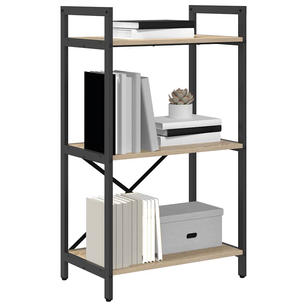 Bogreol Sonoma eg 56 x 34 x 96 cm Konstrueret træ