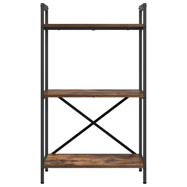 Bogreol Røget eg 56 x 34 x 96 cm Konstrueret træ
