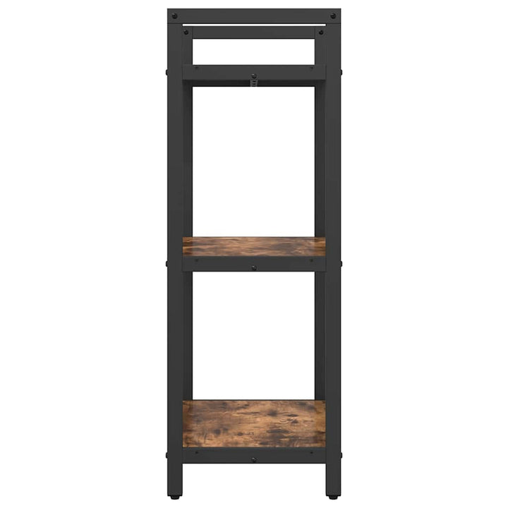 Bogreol 3 niveauer 56 x 34 x 96 cm Konstrueret træ Røget eg