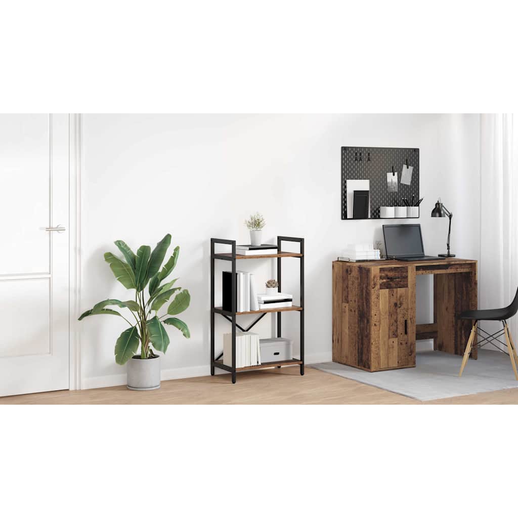 Bogreol Gammelt træ 56 x 34 x 96 cm Konstrueret træ
