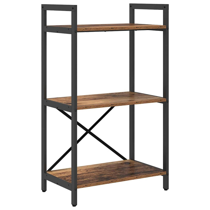 Bogreol Gammelt træ 56 x 34 x 96 cm Konstrueret træ