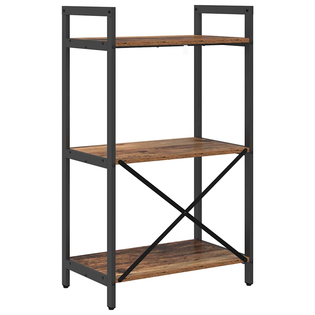 Bogreol Gammelt træ 56 x 34 x 96 cm Konstrueret træ