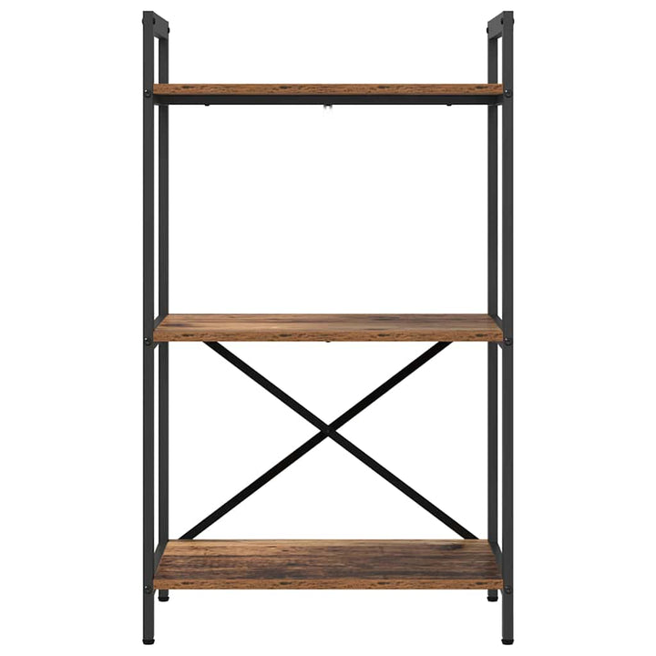 Bogreol Gammelt træ 56 x 34 x 96 cm Konstrueret træ