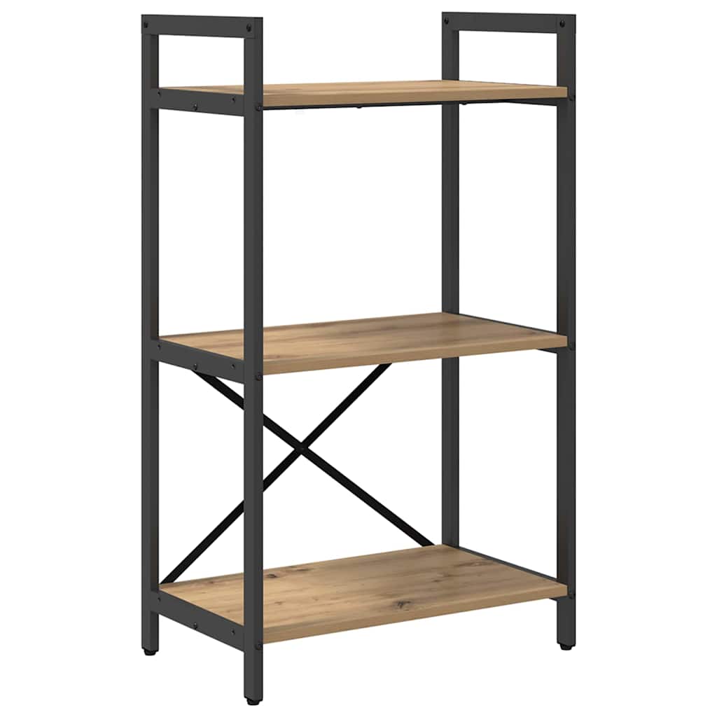Bogreol Artisan Egetræ 56 x 34 x 96 cm Konstrueret træ