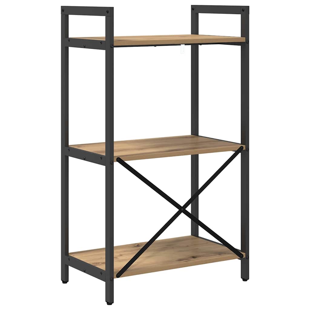 Bogreol Artisan Egetræ 56 x 34 x 96 cm Konstrueret træ
