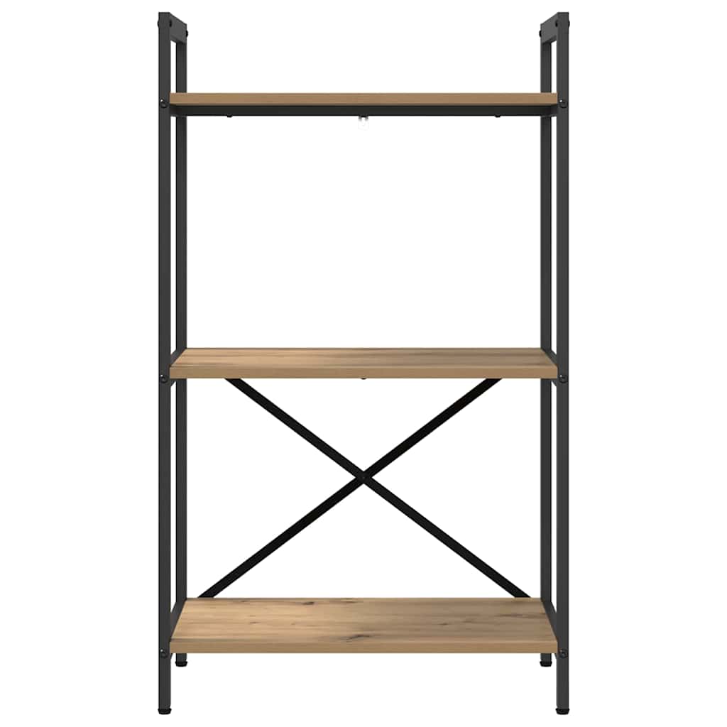 Bogreol Artisan Egetræ 56 x 34 x 96 cm Konstrueret træ