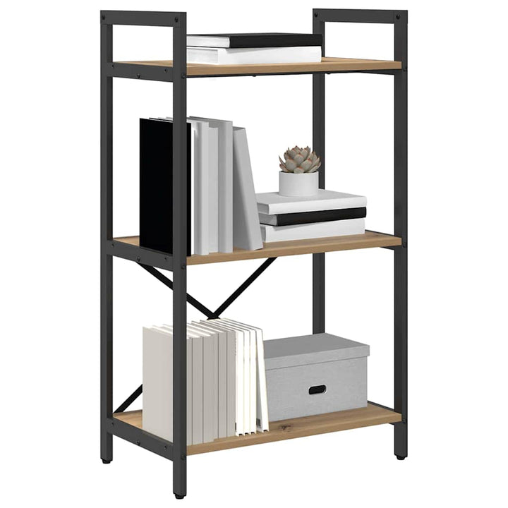 Bogreol Artisan Egetræ 56 x 34 x 96 cm Konstrueret træ