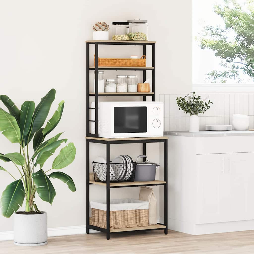 Køkkenhylde Sonoma eg 60 x 40 x 168 cm Konstrueret træ