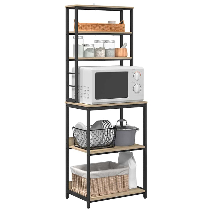 Køkkenhylde Sonoma eg 60 x 40 x 168 cm Konstrueret træ