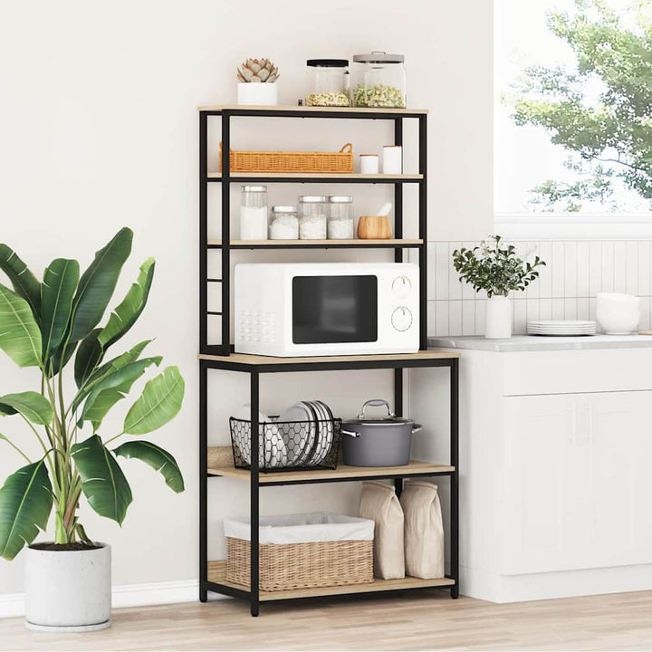 Køkkenhylde Sonoma eg 80 x 40 x 168 cm Konstrueret træ