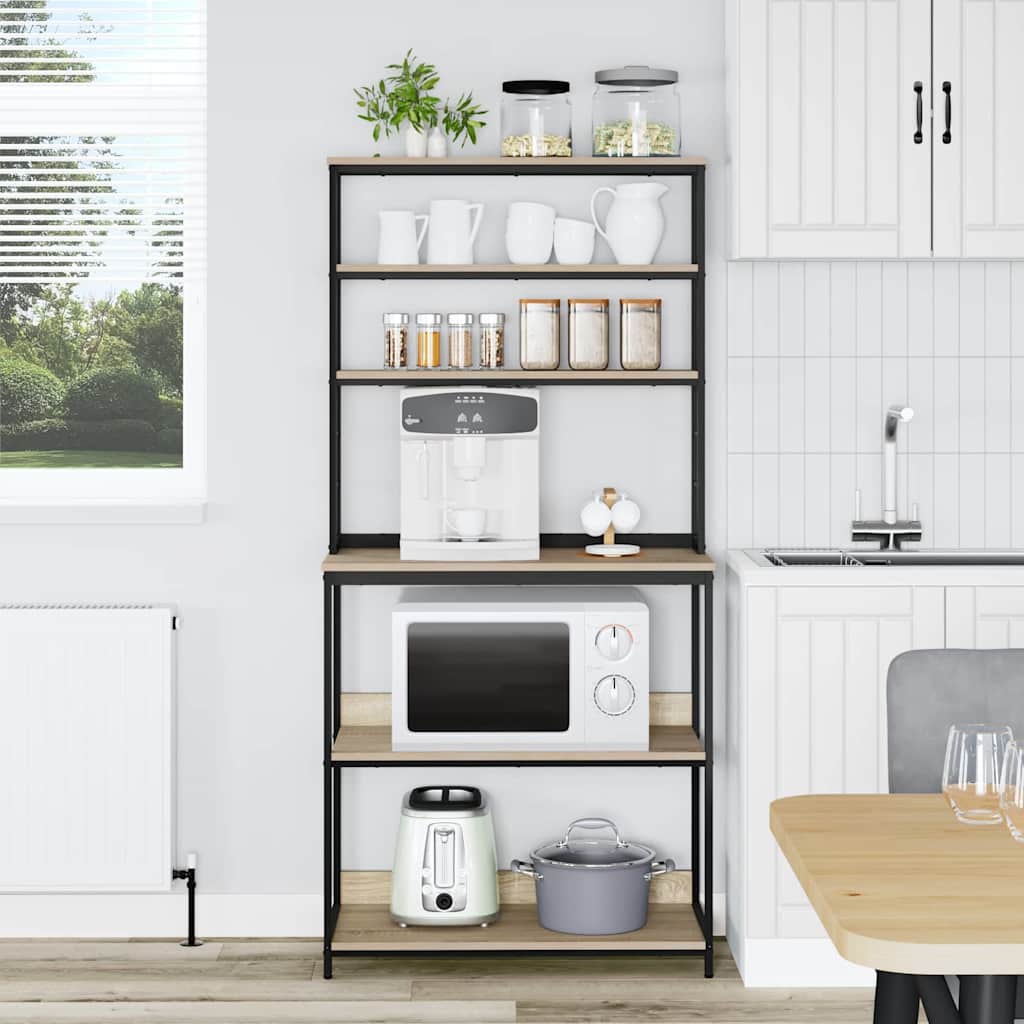 Køkkenhylde Sonoma eg 80 x 40 x 168 cm Konstrueret træ