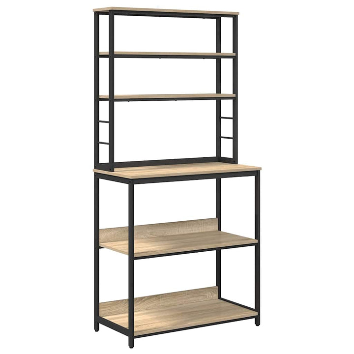 Køkkenhylde Sonoma eg 80 x 40 x 168 cm Konstrueret træ