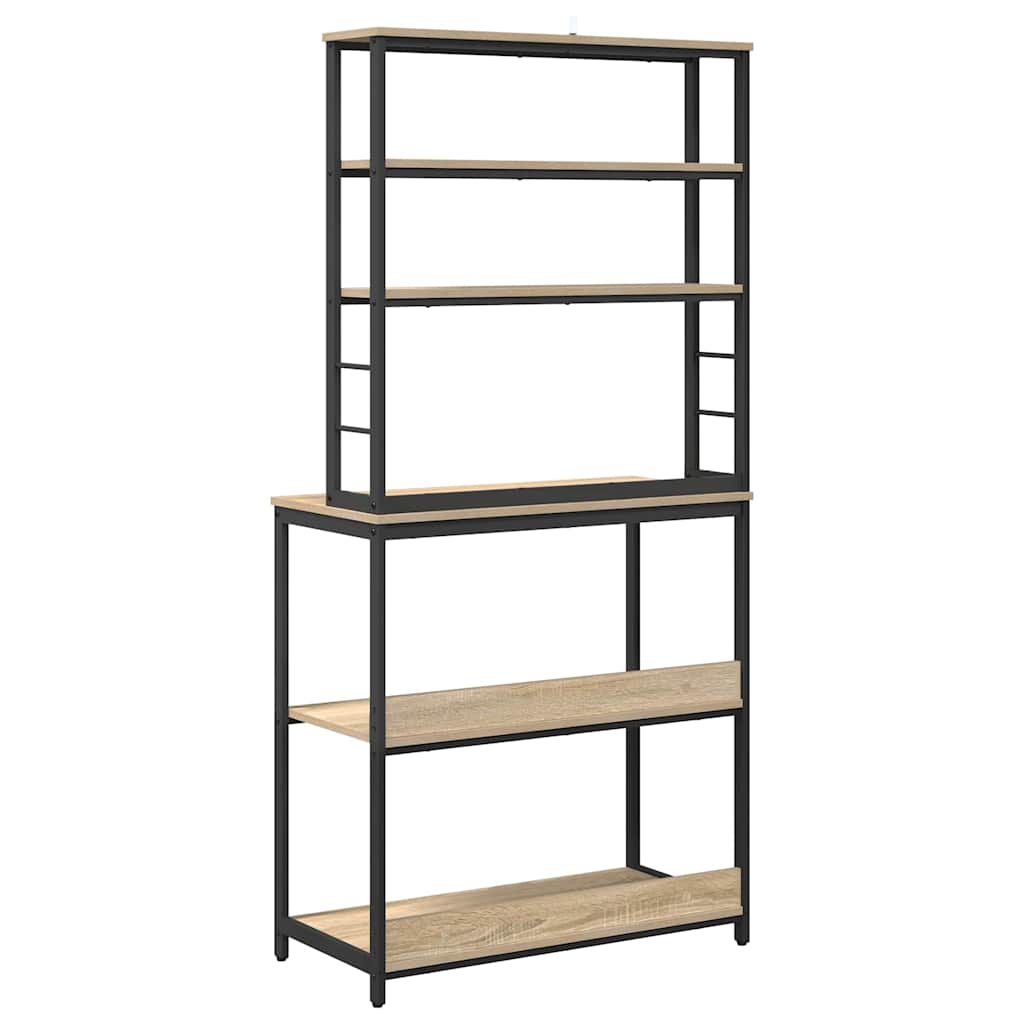 Køkkenhylde Sonoma eg 80 x 40 x 168 cm Konstrueret træ