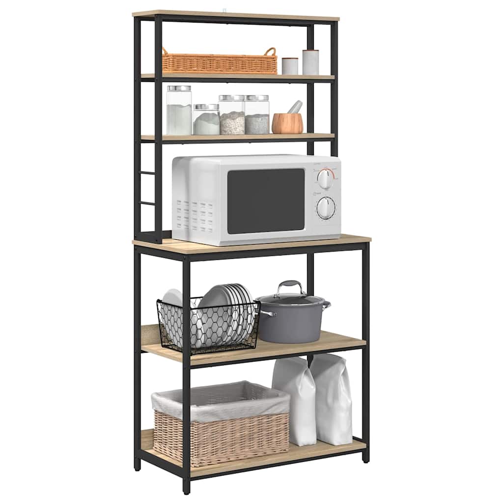 Køkkenhylde Sonoma eg 80 x 40 x 168 cm Konstrueret træ