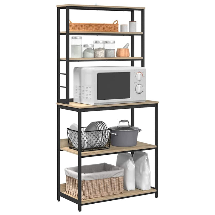 Køkkenhylde Sonoma eg 80 x 40 x 168 cm Konstrueret træ