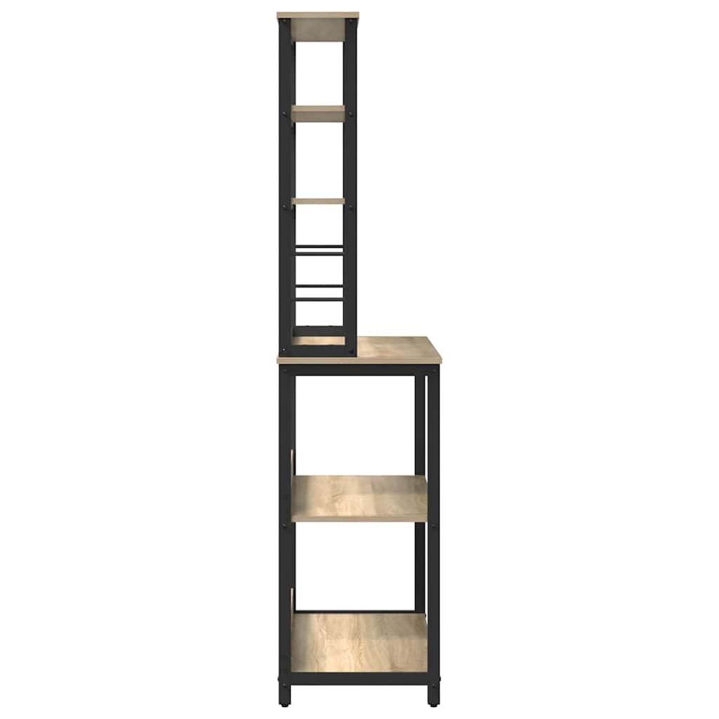 Køkkenhylde Sonoma eg 80 x 40 x 168 cm Konstrueret træ