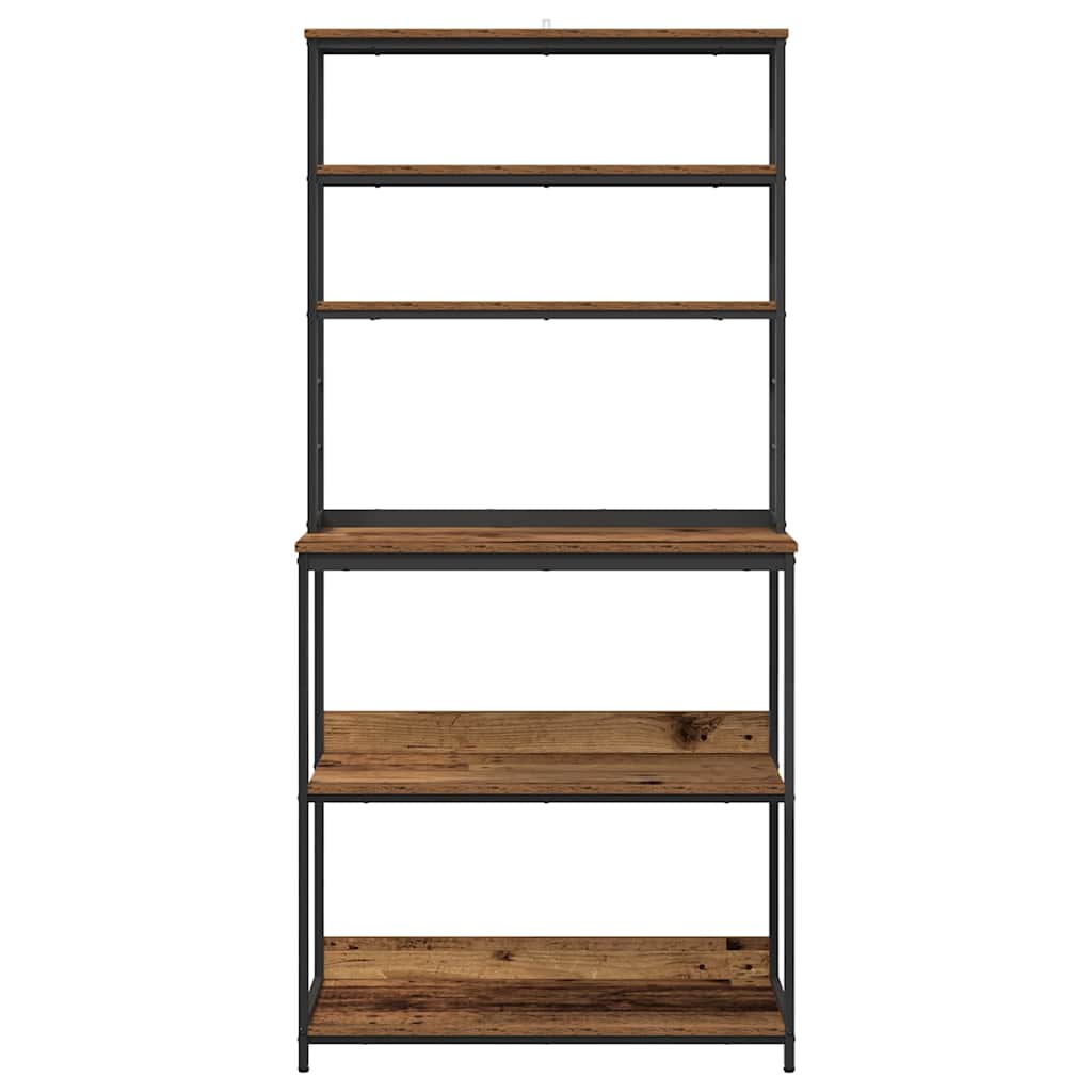 Køkkenhylde Gammelt træ 80 x 40 x 168 cm Konstrueret træ