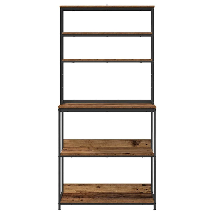 Køkkenhylde Gammelt træ 80 x 40 x 168 cm Konstrueret træ