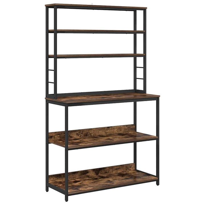 Køkkenhylde Røget eg 100 x 40 x 168 cm Konstrueret træ