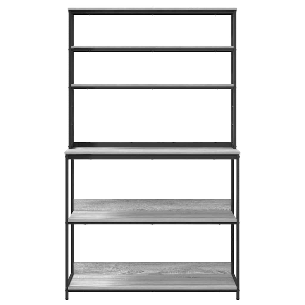 Køkkenhylde 5 niveauer 100 x 40 x 168 cm Konstrueret træ