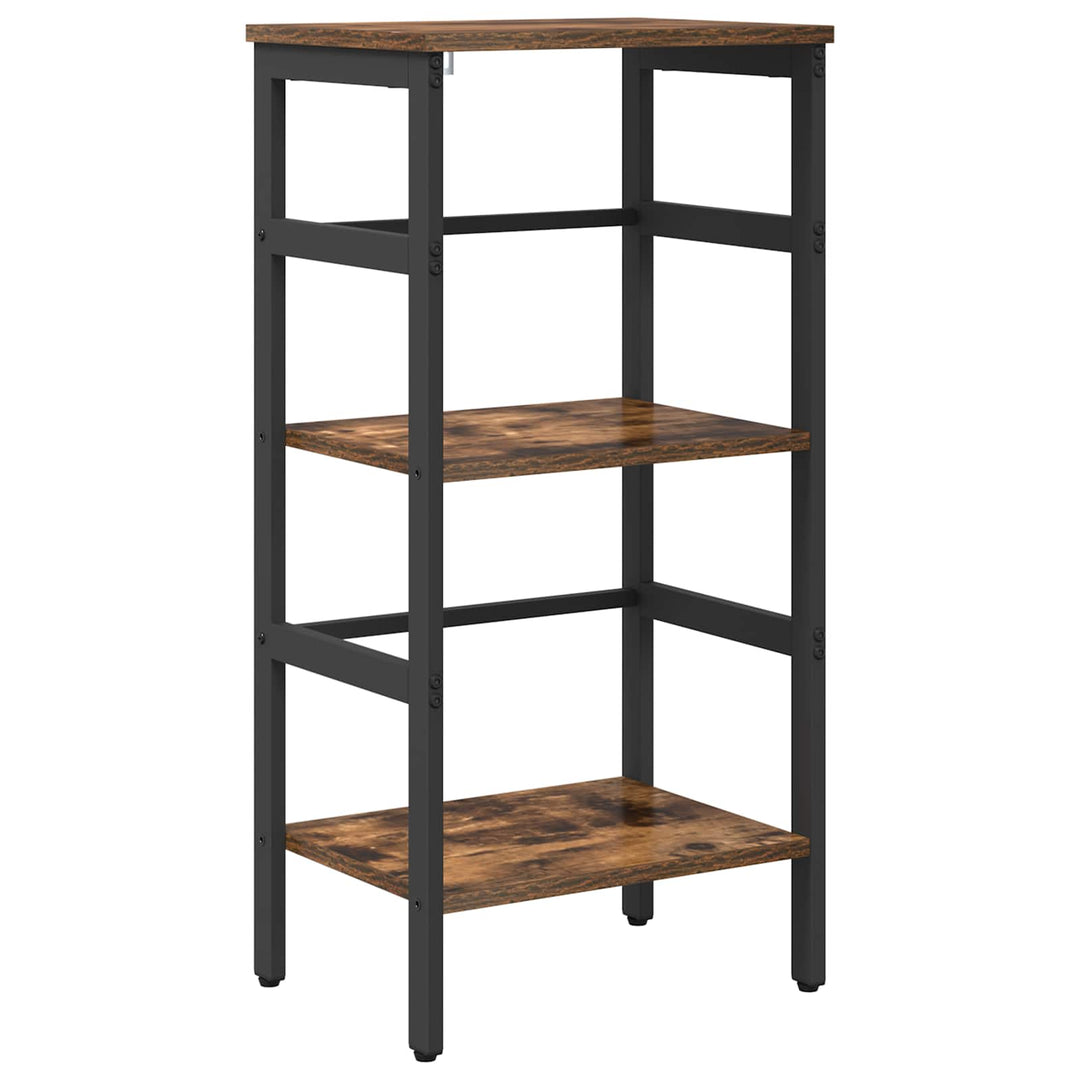 Bogreol 2 niveauer 40 x 29,5 x 81 cm Konstrueret træ Røget eg