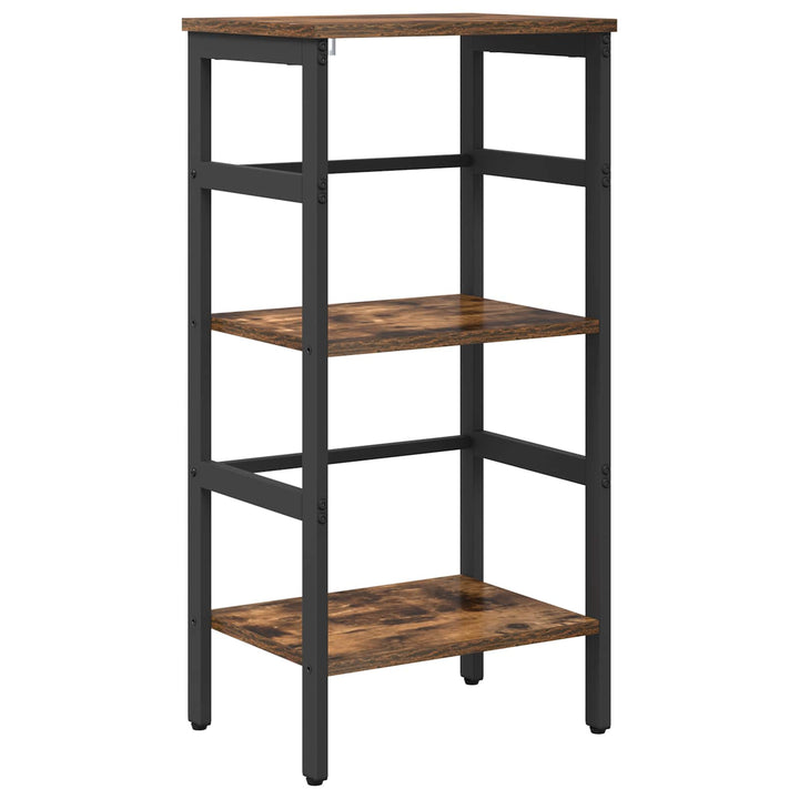 Bogreol 2 niveauer 40 x 29,5 x 81 cm Konstrueret træ Røget eg