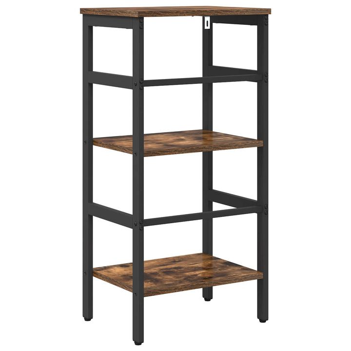 Bogreol 2 niveauer 40 x 29,5 x 81 cm Konstrueret træ Røget eg