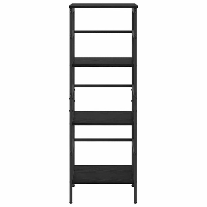 Bogreol 3 niveauer 40 x 29,5 x 115 cm Konstrueret træ Sort eg