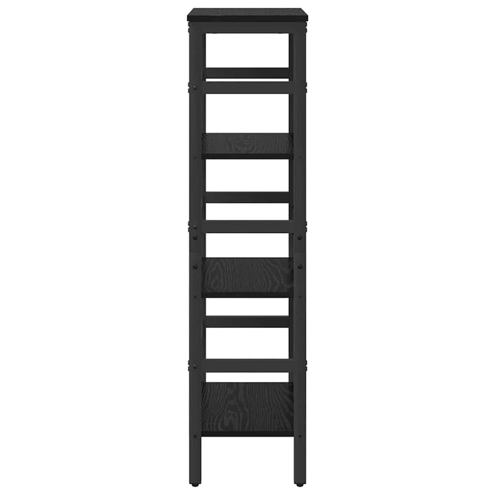 Bogreol 3 niveauer 40 x 29,5 x 115 cm Konstrueret træ Sort eg