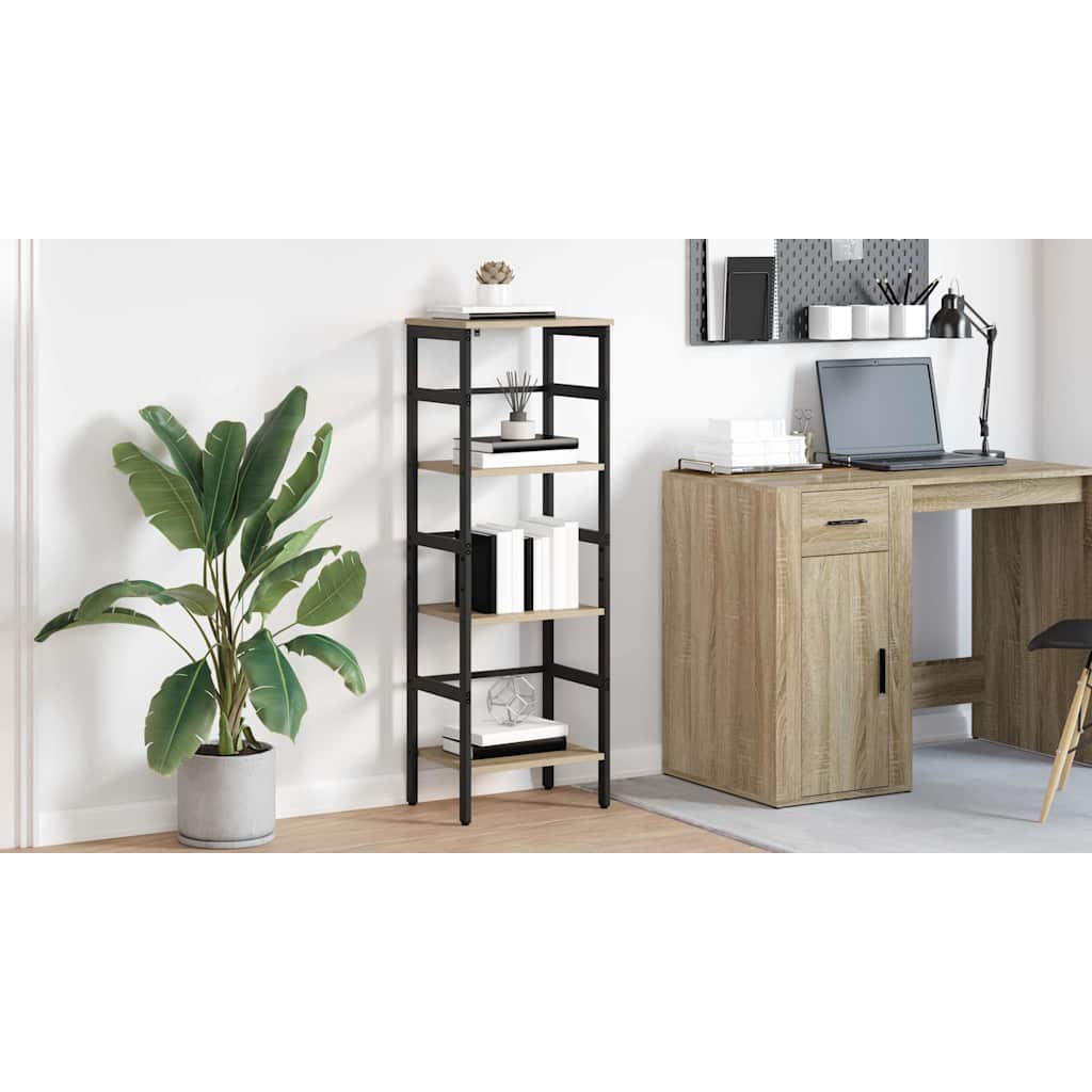 Bogreol Sonoma eg 40 x 29,5 x 115 cm Konstrueret træ