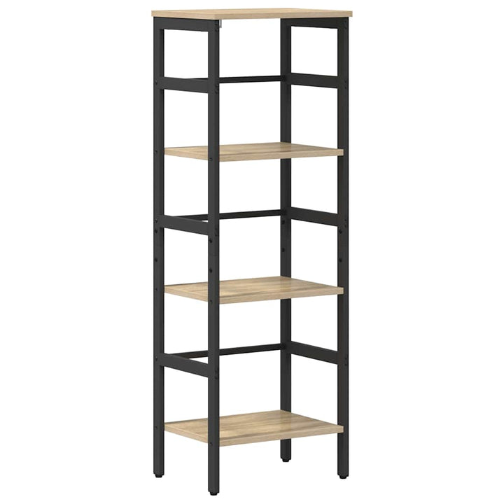 Bogreol 3 niveauer 40 x 29,5 x 115 cm Konstrueret træ Sonoma eg