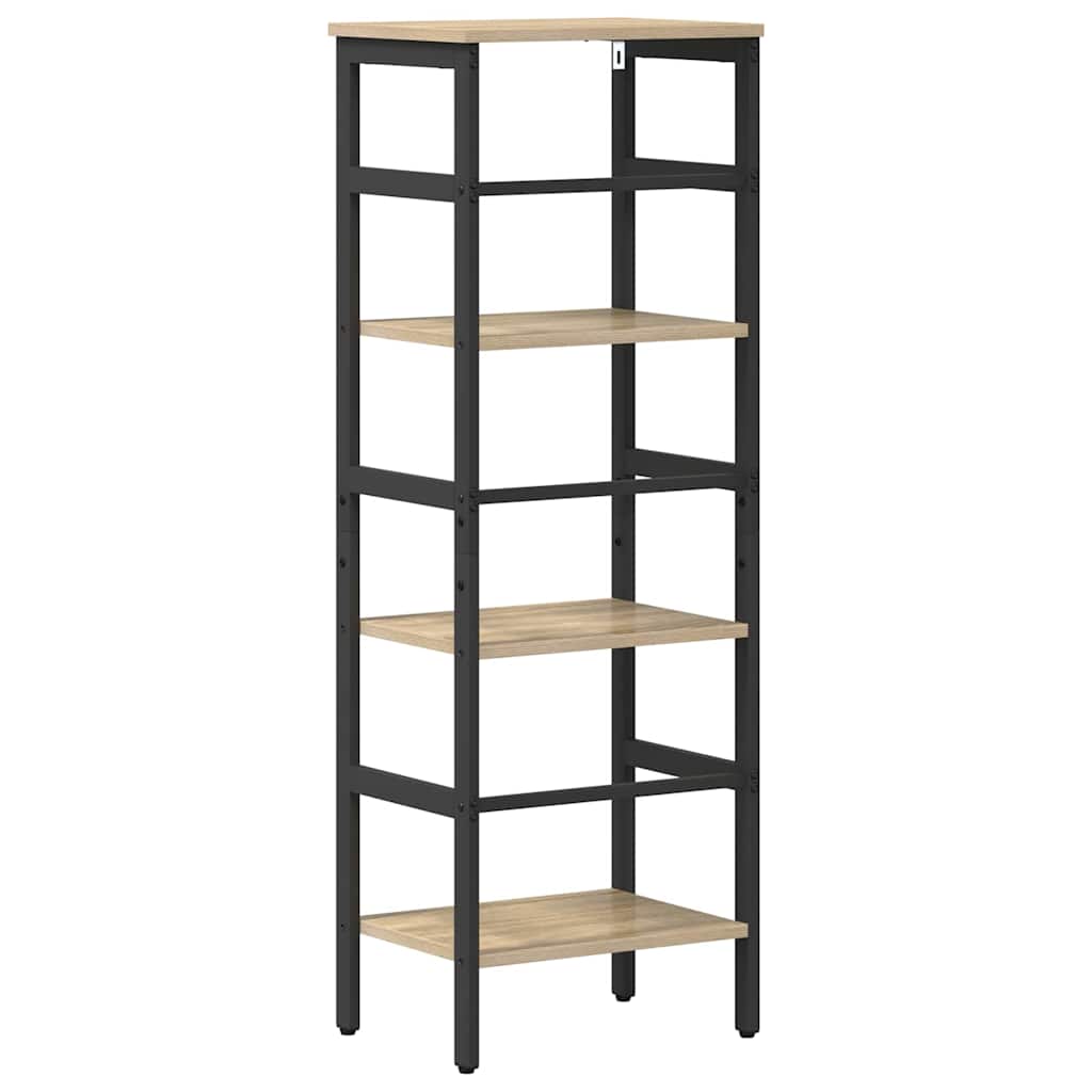 Bogreol 3 niveauer 40 x 29,5 x 115 cm Konstrueret træ Sonoma eg